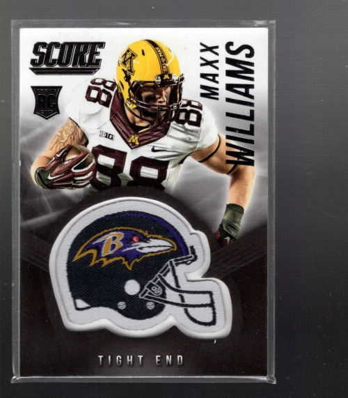 A6795- 2015 Score Rookie Helmets #4 Maxx Williams - NM-MT - Image 1 of 2