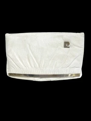Редкий винтажный Pierre Cardin сделано во Франции белый кожаный мешочек / вечерняя сумка - Изображение 1 из 4