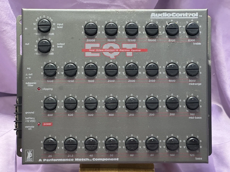 AudioControl EQT Pair Gen 1  Mono 30-Band 1/3 Oct Audiophile EQ Preamp SQ HiFi - Image 1 of 4