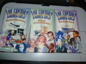 Century That Made America Great Eagle Soars Wonders Of The VHS Three Tapes  - Imagen 1 de 8