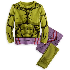 Marvel Avenger Hulk Costume Long Sleeve Pajama Set Boy 5 6 7 - Picture 1 of 5