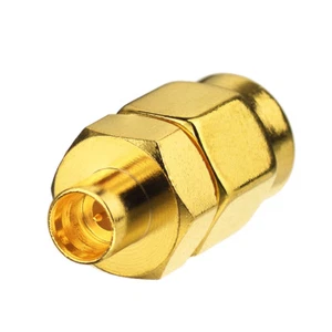 RF Adapter SMP Plug Male to SMA Male 50Ω Coaxial Connector Straight Gold-plated - Picture 1 of 4