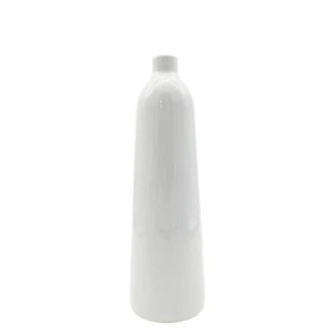 Vase weiß glanz ca. 30 cm Heimdeko Dekoration Hochzeit Geburtstag Tischdeko - Bild 1 von 3