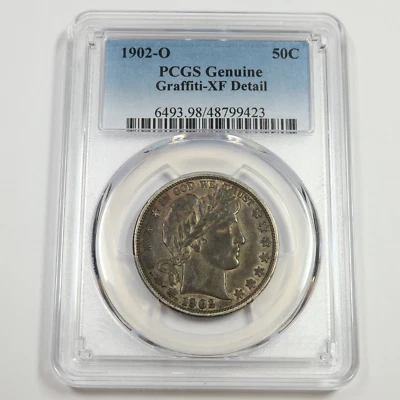 1902 O PCGS XF Detail - Silver Barber Half Dollar - 50c US Coin #49777A - Image 1 of 2