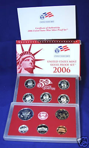 2006-s U.S. Silver Proof Set.  Complete and Original Cover