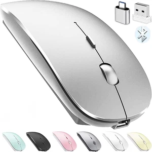Bluetooth Wireless Mouse for Laptop Mac Macbook Ipad Macbook Air Macbook Pro Pc - Picture 1 of 12