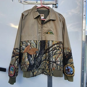Vintage Ideal Camouflage Skyline Apparition Club Jacke Mantel Jagd Made USA - Bild 1 von 15