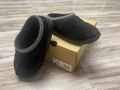 UGG Tasman Slippers Youth Size 2 Black  Used Condition Unisex In box - Image 1 of 4