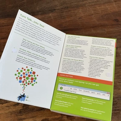 Software de reconocimiento de voz Dragon Naturally Speaking Home versión 11 con juego de cabezales Foto 1 de 3