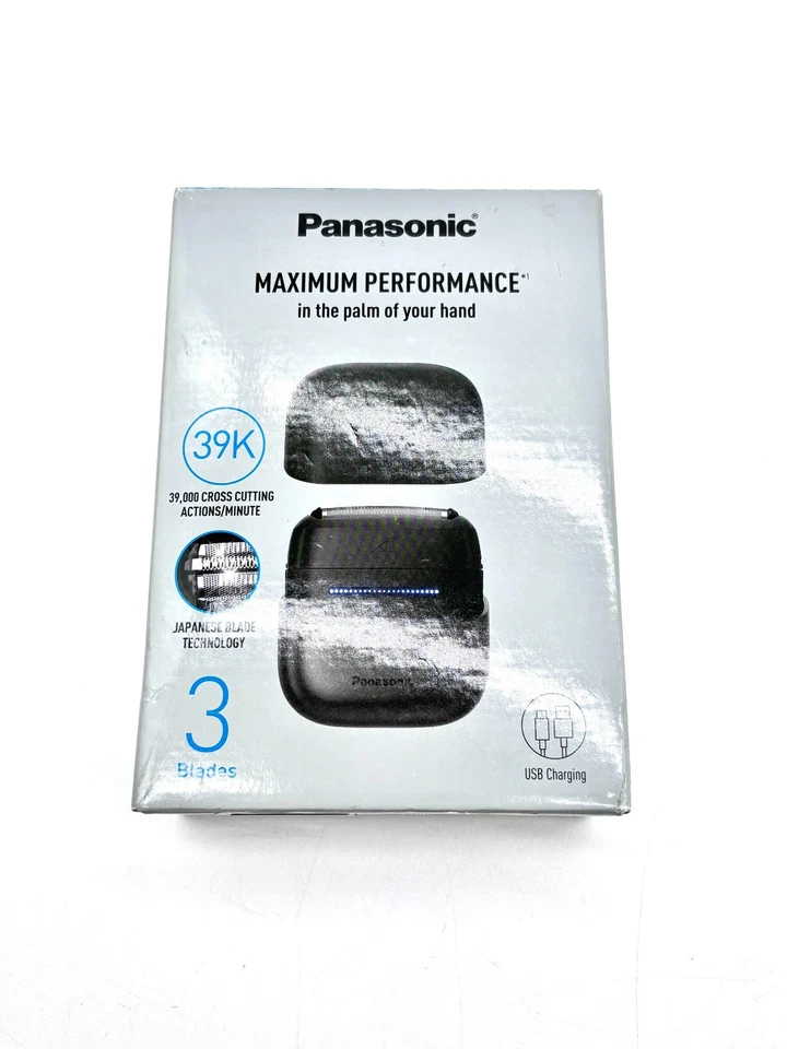 Panasonic Black ES-CM3A 3 Blade Compact Rechargeable Shaver - Image 1 of 4