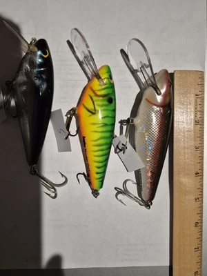 ONE Vintage Original  Bagley Monster Shad Nice Shape 2 DIFFERENT LIPS YOU PICK - Image 1 of 4