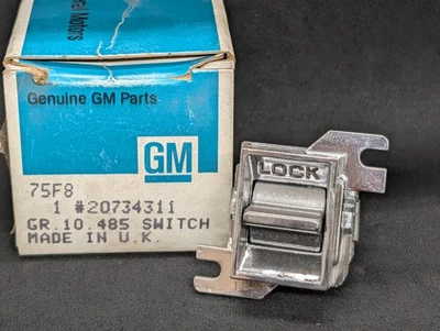 NOS 1982 1983 1984 1985 1986 1987 CHEVROLET CAPRICE POWER LOCK SWITCH 20734311 - Image 1 of 4