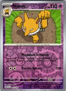 Hypno Reverse Holo 083/198 SV01: Scarlet & Violet Uncommon - NM - Picture 1 of 2