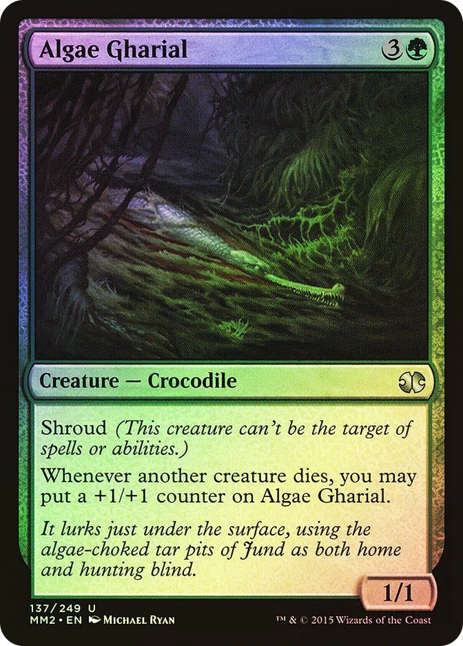 MTG FOIL Algae Gharial  - Modern Masters 2015 #137 - Image 1 of 1