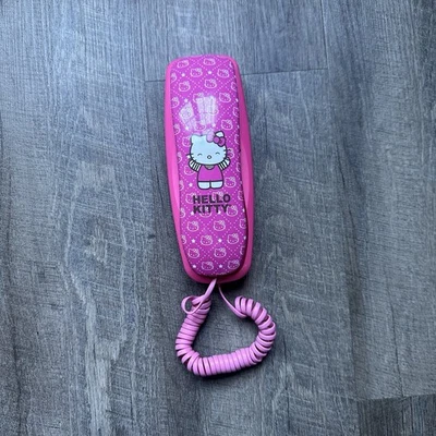 Hello Kitty Sanrio Room Telephone Phone Corded Pretty Pink EXC5++ Untested Used - Image 1 of 4
