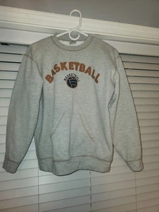 Vintage Style graues Sweatshirt mit Kängurutasche Rundhalsausschnitt El Nagar Gr. 40... - Bild 1 von 4