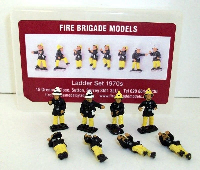 Fire Brigade models 1/72 Scale - FBM14 Ladder set 1970s Figures set - Image 1 of 1
