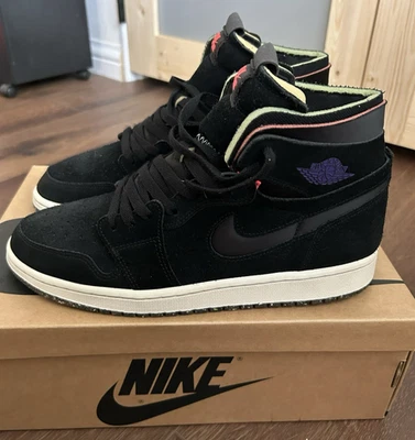 Nike Jordan 1 Zoom Air CMFT para hombre 10,5 negro cancha púrpura Hot Punch CT0978-005 Foto 1 de 4