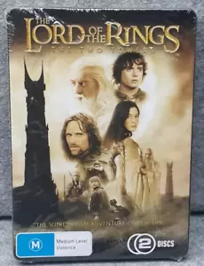 NEW: THE LORD OF THE RINGS Two Towers STEELCASE DVD Set Region 4 PAL Free Post - Picture 1 of 2