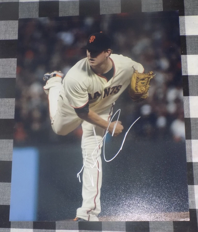 Foto firmada por Matt Cain 8x10 juego perfecto de los Gigantes de San Francisco Foto 1 de 1