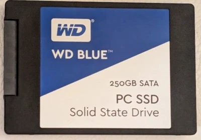 WD Blue 250GB 3D NAND 2.5" Model WDS250G1B0A | 100% Health - Image 1 of 2