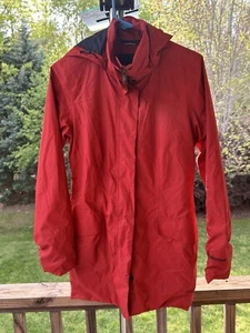 Marmot Women's Celeste Hooded Rain Jacket Evodry Waterproof Parka Jacket S Rust - Picture 1 of 21