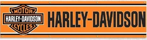 Harley Davidson Motorcycle USA Grande 240 cm Bandera Bandera Publicidad Banner Naranja - Imagen 1 de 1