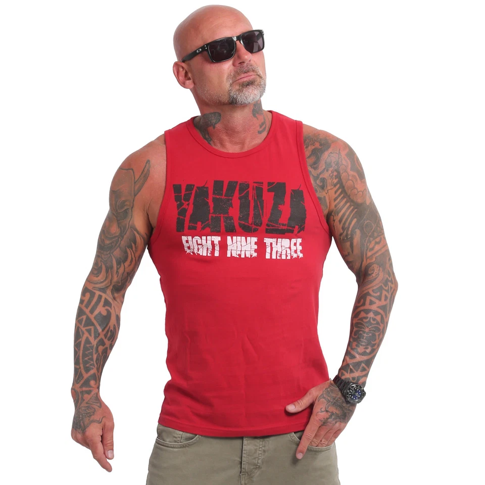 Neues Yakuza Herren Solved Slim Tanktop Shirt - Chili Pepper - Bild 1 von 1