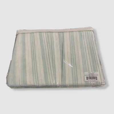 $285 Amity Home Green Queen Aiden Stripe Dust Skirt - Image 1 of 4