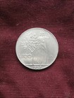 RARA MONETA 100 LIRE 1957 - REPUBBLICA ITALIANA - DEA MINERVA / TESTA CON ALLORO