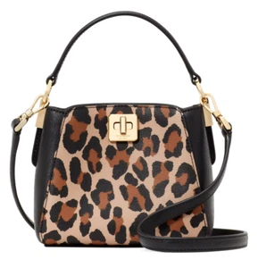 New Kate Spade Phoebe Spotted Leopard Mini Top Handle Crossbody Brown / Dust bag - Picture 1 of 6