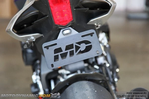 Kit eliminador de guardabarros para Yamaha YZF R1 R1M R1S 15-25 con luz LED de matrícula Foto 1 de 1