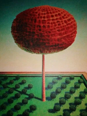 Rudolf Hausner "Adams Lebensbaum", Serigraphie in leuchtenden Farben, 1975 - Bild 1 von 4