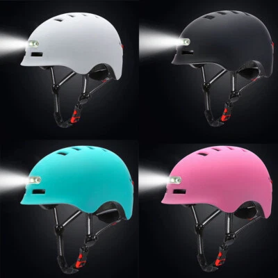  S/M/L/XL Bicycle Helmet Cycle Helmet LED USB Light Safety MTB Road Cycling Helmet - Image 1 of 4