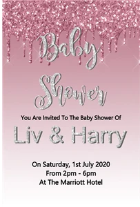 10 hermosas invitaciones personalizadas para baby shower niño o niña - Imagen 1 de 24