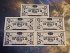ZOX 5 X Redeemable White Star Cards