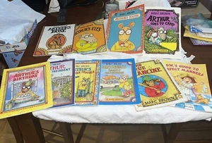 Lot of 9 vintage Marc Brown Arthur ARTHUR'S NOSE the AARDVARK PBS kids Adventure - Picture 1 of 24