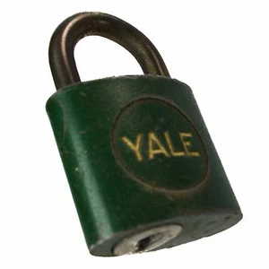 YALE & GUARD Padlock Green Vintage Old Antique Lock (no key)  - Picture 1 of 12