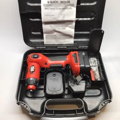 Black & Decker 12v XD1200 Taladro Giratorio Inalámbrico Herramienta Batería y Cargador Foto 1 de 4