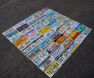COMPLETE SET : ALL 50 STATES USA LICENSE PLATES LOT + Mexico Canada Panama Tags - Picture 1 of 10