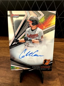 COLTON COWSER 2022 Bowman's Best Prospect Auto #B22-CC Orioles RC - Picture 1 of 2