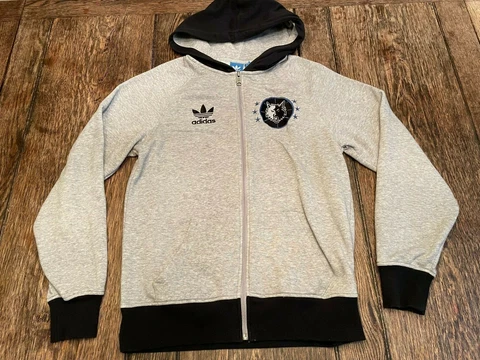 MINNESOTA TIMBERWOLVES men's S Adidas zip up hooded sweatshirt Hoodie TREFOIL !! Cover