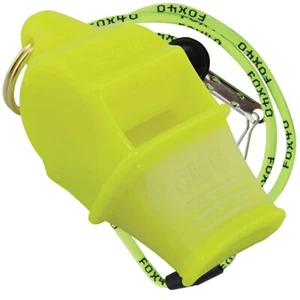 Silbato amarillo de seguridad Fox 40 Sonik Blast CMG Pealess, 120+ DB - Imagen 1 de 1