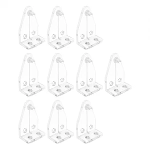 10Pcs 1 Inch Hold down Brackets Clear Color Bottom Rail Hold Clips Replacements - Picture 1 of 12