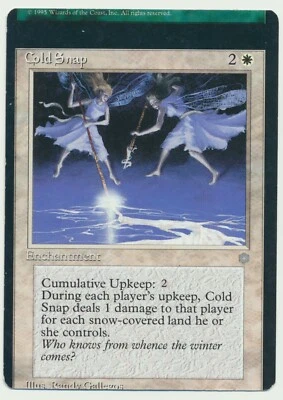 MTG Magic the Gathering Ice Age Miscut Cold Snap MP Moderate Play!! - Image 1 of 2