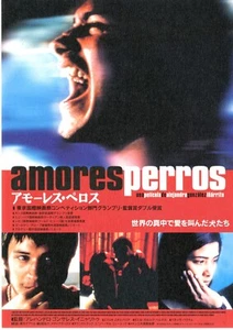 AMORES PERROS　-　Original Japanese Mini Poster Chirashi - Picture 1 of 3
