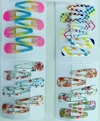 Snappy Hair Clips Grips Floral Mini Small Snap Bandy Baby,Toddler Accessories