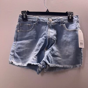 Crystal Vogue Girls Blue Jean Cutoff Shorts Size 11 - Picture 1 of 2