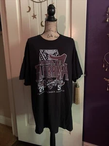 "Camiseta negra de la Universidad de Alabama Crimson Tide Iron Bowl 2018 2X 50"" x 30""" - Imagen 1 de 12