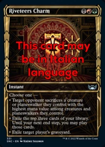 MTG RIVETEERS CHARM 331 EXC - TALISMANO DEI RIVETTATORI - SNC X IT - MAGIC - Picture 1 of 1